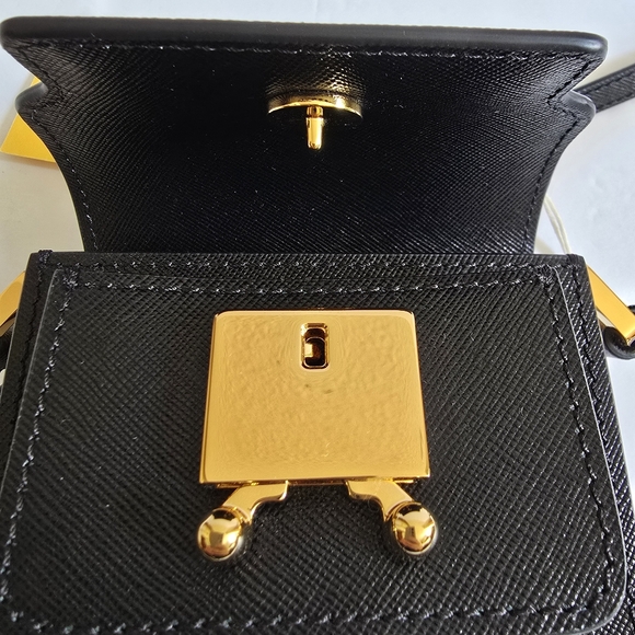 MARNI Nano Trunk Crossbody Bag Black - Picture 6 of 10